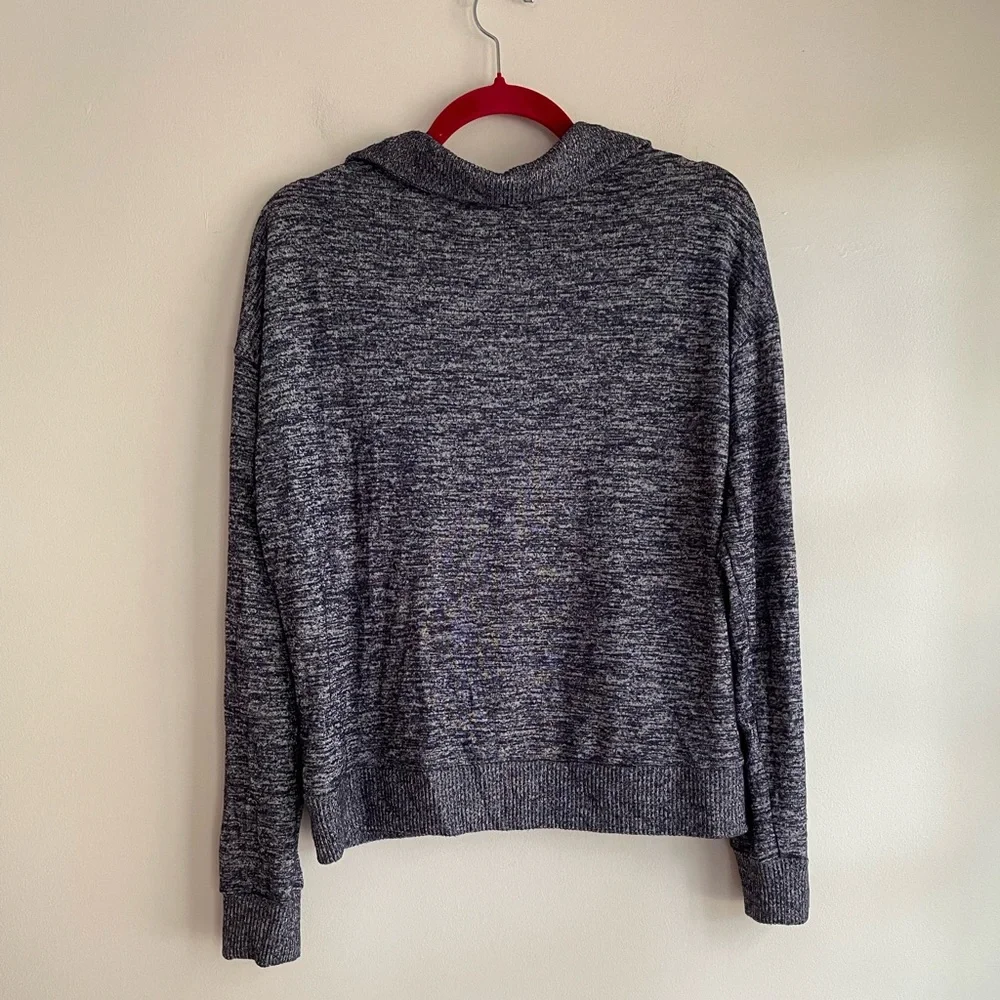 GAP Women's Navy Blue Johnny Collar V Neck Sweater Size M